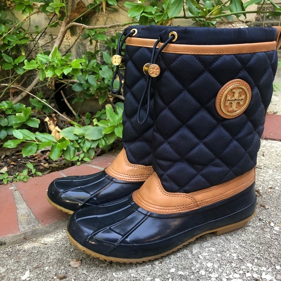 tory burch duck boots